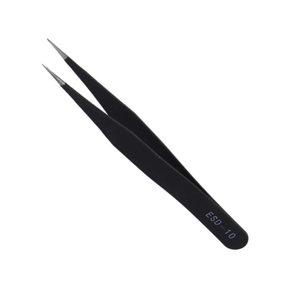 Unbranded Precision ESD Tweezers Set Stainless Steel Anti-static Tweezers Repair