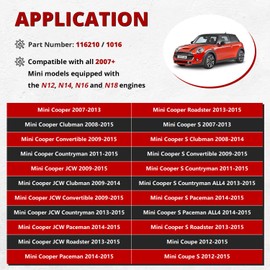 usvehj 1016 Serpentine Belt Tool Set Belts Replacement Wrenches Drive Belt Serpentine Tensioner Tool Kit Fits for All 2007+ Mini Models Equipped with The N12, N14, N16 & N18 Engines