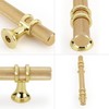 Haliwu 10 Pack/Gold Cabinet Pulls, 5-inch Knurled Cabinet Pulls, Champagne