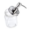 LABRIMP 8 Piece Set Jar Pump Stainless Steel Soap Dispenser