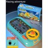 Children's Space Adventure Racing Game Machine with Real Driving Wheel-Blue/Black,