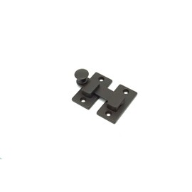 Plain Shutter Bar - Reversible for Right and Left Hand in Oil Rubbed Bronze - Flush Mount Latch
