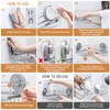 LEVERLOC 2 Pack Corner-adaptive Suction Cup Shower Caddies, Drill-Free Wall
