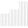 6 Pack Plastic Ruler Set, 30cm Ruler, 20cm 15cm Sizes