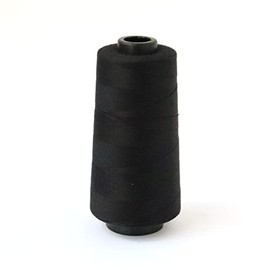 Japanese String Button Spun Sewing Thread #60 3000m Roll Black SPUN-402