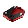 QUARKZMAN 1 Set Motorcycle Side Stand Pad Red for Honda