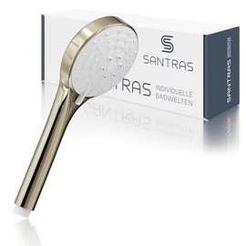 SANTRAS® Hand Shower with Triple Adjustable Shower Head in Stainless Brass