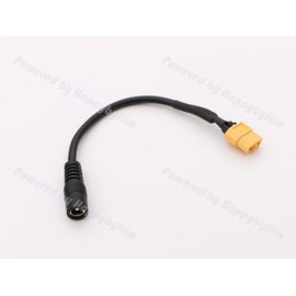 Amass XT60 XT-60 Female to DC 5.5/2.5mm Jack Power Adapter for FPV Monitor Power