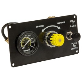 Buyers Products 6451050 Lift Axle Control Assembly Valve With Push-Pull Air Valve, Single-Acting, Raise & Lower Lift Axle, Pre-Plumbed & Assembled, Fitting/DOT Tubing & Mounting Plate Included