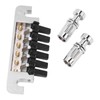 Guitar Bridge Tailpiece Reversible Wrap Around Saddle Bridge Stop Tailpiece