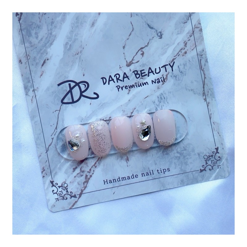 Dara Beauty August Art of the MonthWedding Stone Nail❣ -