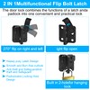 ZMDMAH Door Bolt Lockable Stainless Steel Latch Small Deadbolt Lock