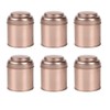 berjalan Pack of 6 Mini Tea Canisters with Airtight Lids,