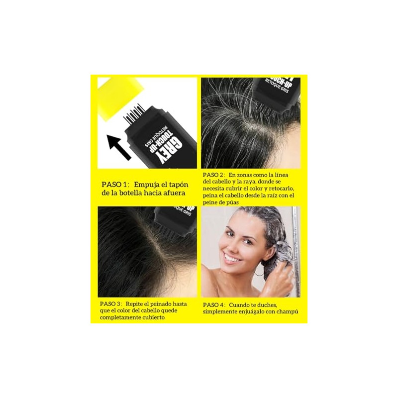 2 en 1 Peine de Tinte para Cabello,Barra reparadora de