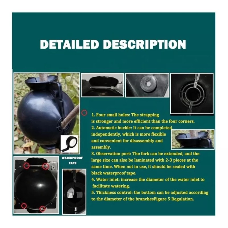 DECOMPRASMEXICO Planta Enraizamiento Dispositivo Bola De Enraizamiento 8cm