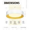 AUTELO 12" Flush Mount Ceiling Light, 3CCT LED Light Fixtures