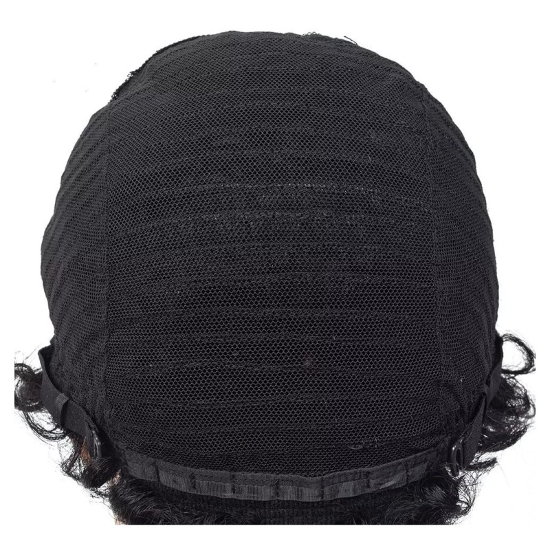 BM Pelucas De Cabello Humano Negro Rizado Afro Natural