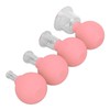 4pcs Glass Face Cupping Set Silicone Lymphatic Drainage Skin Lifting