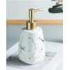 Ceramic Soap Dispenser Pump, 350ml Marble Pattern Bathroom Ceramic Lotion