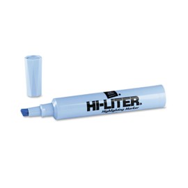 HI-LITER 07746 HI-LITER Desk-Style Highlighter, Chisel Tip, Light Blue Ink, Dozen