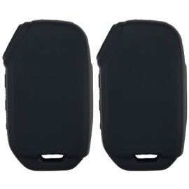 REPROTECTING Silicone Rubber Key Fob Cover Compatible with 2022 2023 Kia Forte Soul Sorento Sportage Telluride Cerato K5 (Black/Black)