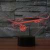 Optical Illusion 3D Skateboard Night Light 16 Colors Changing Remote