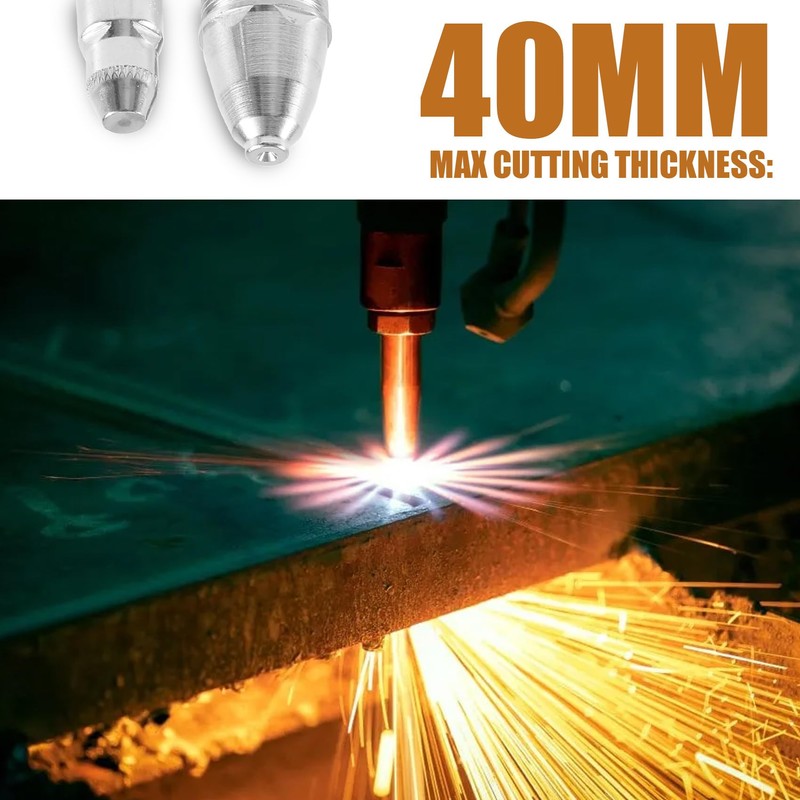 Tuperoymse 100Pcs P80 Plasma Cutting Torch Consumable Cutting CNC 60A