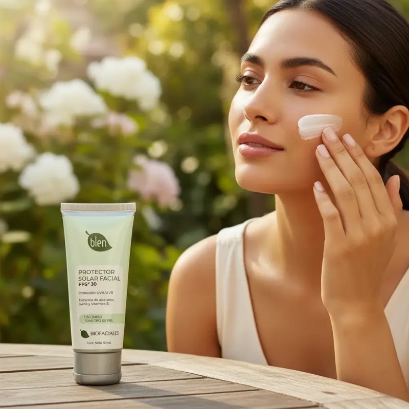 Protector Solar Facial C/áloe Vera Avena Y Vitamina E Blen