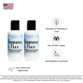 The Lotion Company 24 Hour Skin Therapy Lotion, Full Body Moisturizer for sensitive skin, Travel size, Paraben Free, Made in USA, Fragrance Free, Zero Scent, 2 oz. (pack of 2)