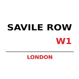 Tin Sign 20 x 30 cm Savile Row W1 Street Sign London Sign