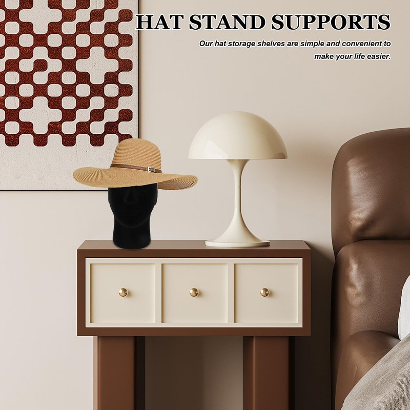 OHPHCALL Mannequin Hat Stand Display Desktop Hat Stand Mannequin Cap