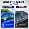 IG Window Visor for Volvo XC90 2016-2024, Rain Guard Tape-On