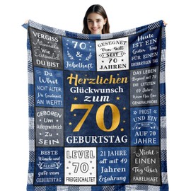 Vegas 70th Birthday Man, Gift for 70th Birthday Man, Birthday Man 70th Birthday Man, Gift 70th Birthday Man, 70th Birthday, Decoration 70th Birthday Man Blanket 150 x 130 cm