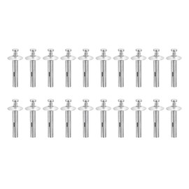 DTGN 1/4" x 1-1/4"(D x L) Hammer Drive Nail - 20Pack - Good for Concrete Drywall - Carbon Steel Drive Expansion Anchors - Silver