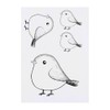 4 x 'Cute Fat Bird' Temporary Tattoos - Water Resistant,