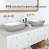 J-FAMILY 18.3'' x 13'' Bathroom Vessel Sink Leopard Texture Silver