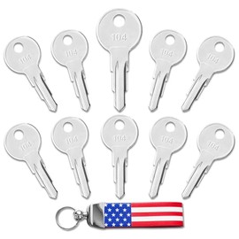 DHEISHA 10PCS Equipment Keys Terex WA05, Fit Terex Equipment Ignition Start Keys, Part Number 0715271320