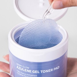 랩핑패드 퐁당 듀이 글로우 아줄렌 겔 토너 패드, 70매입, 1개 Rapping Pad Fondant Dewy Glow Azulen Gel Toner Pad, 70 Sheets, 1 Pack
