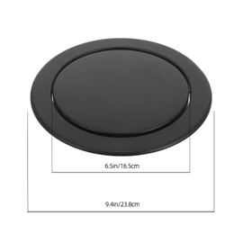 STOBAZA Drop in Trash Chute Round Stainless Steel Countertop Waste Trash Grommet for Kitchen Bathroom Counter Office Desk