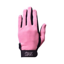 AK Ever Last Micro Suede Riding Gloves for All Seasons, Horse Riding Gloves AKRS-5298 (Black/Pink, L)