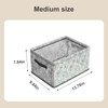2 Pack Storage Boxes with Handle, Foldable Storage Basket for