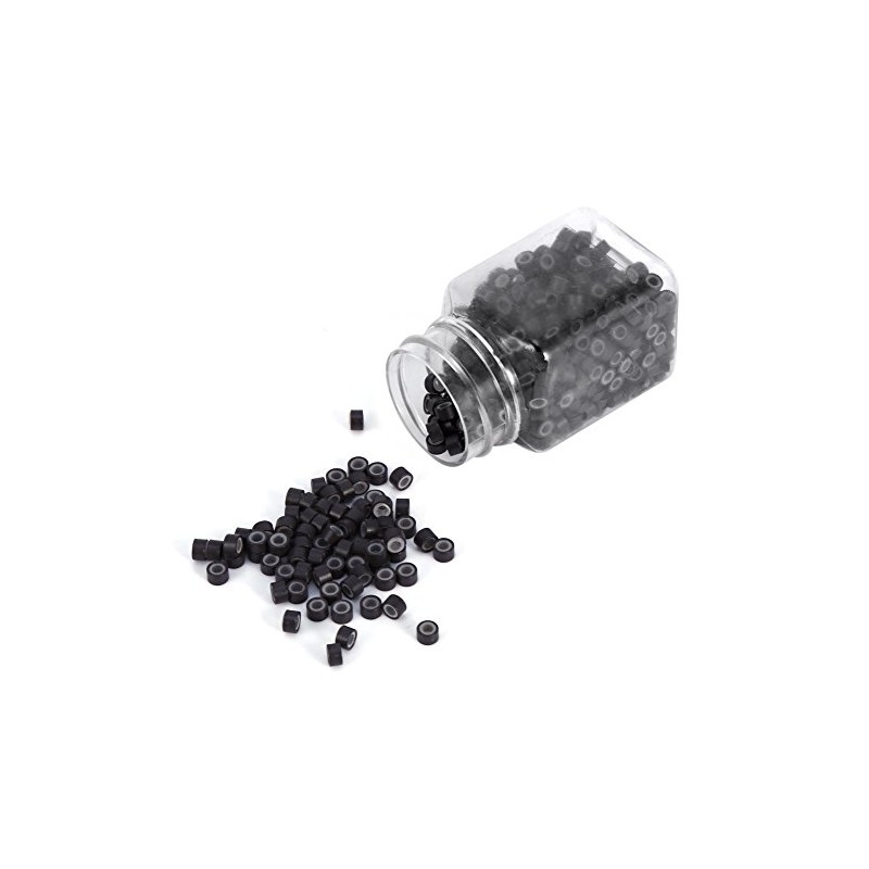 Anillo de extensión de cabello de silicona500PCS/Bottle 5MM Silicona forrada