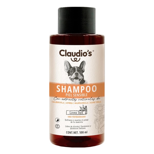Claudio's Shampoo Perros Piel Sensible. 500 ml