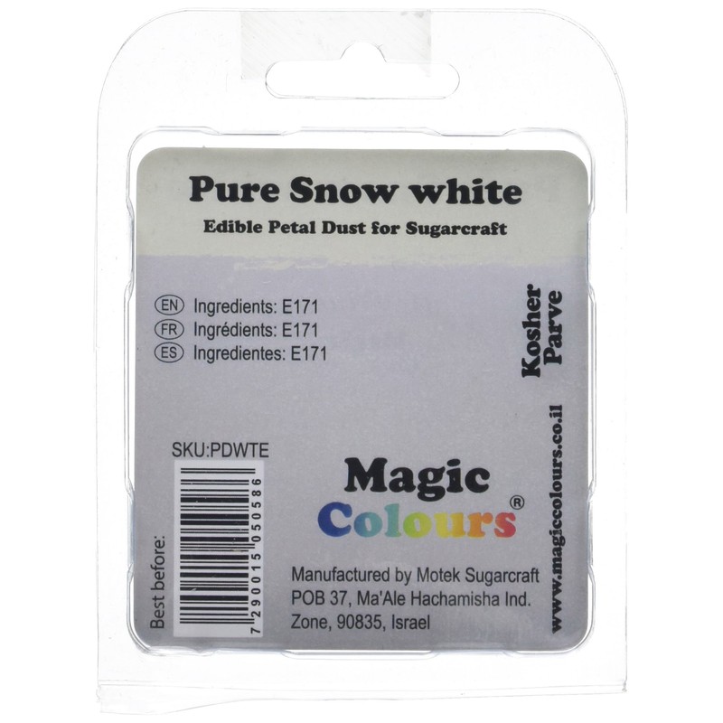 Magic Colours Edible Petal Dust Pure Snow White