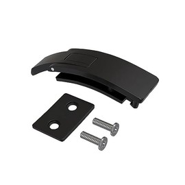 Replacement Lever Buckle for 10MM Weight lifting and Powerlifting Belts Fast Tightening and Quick Release Black Chrome (Black)