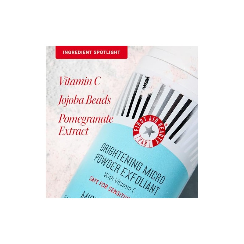 First Aid Beauty Micro Powder Exfoliant - Face Exfoliator with