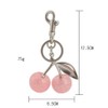 Uainhrt Simple Cherry Design Keychain Bag Handbag Purse Charm Decoration