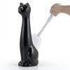 Allure Home Creation Black Cat 2-Piece Toilet Brush Holder and