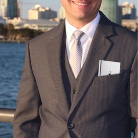 Thumb Drive Metal Business Card Holder - Business Card Organizer - Aluminum Alloy Slide-Out Case, Sleek & Durable Portable Pocket-Sized Card Wallet for Men & Women (Silver)