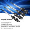 4Pcs Auger Bits Wood Cutting Hole Saw Reaming Twist Drill